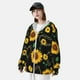thumbnail image 3 of Fotbe Sunflowers3 Chaqueta con Protección Solar UPF 50+ para Hombre y Mujer, Camisa con Capucha y Bolsillos-Large, 3 of 7