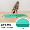 thumbnail image 3 of FlexWave 71"x24" Non-Slip Exercise & Yoga Mat – ½" Thick, Double-Sided Grip, Moisture-Proof Foam, Includes Free Adjustable Strap, 3 of 7
