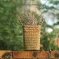 thumbnail image 3 of CRILSTYLEO Wicker Basket Rattan Braided Basket Yellow 1Pcs, 3 of 8