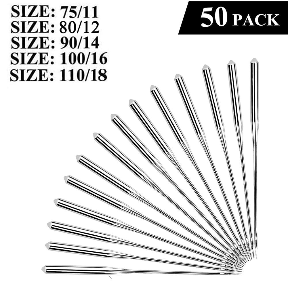 Sewing Machine Needles, Universal Sewing Machine Needle, ONEHERE Compatible with Singer, Brother, Janome, Varmax, Sizes HAX1 65/9, 75/11, 90/14, 100
