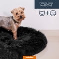 thumbnail image 2 of Cama para Perros Cama para Mascotas Antiestres Redonda Esponjosa Cómoda Afelpada (Medium, Black), 2 of 8
