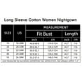 thumbnail image 6 of FEREMO Nightgowns for Women Plus Size 100% Cotton Long Sleeve Sleep Shirt Button Soft Slepwear, 6 of 6