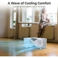 thumbnail image 2 of Comfort Zone 9" Smart Reversible Twin Window Fan with WiFi & Remote Control, 2 of 5