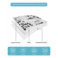 thumbnail image 5 of Black Gray Fruit Twin Size Down Alternative Comforter, Lightweight Comforter Quilt Bedding Set with Pillow Shams Vintage Plant Nature Botanical Flower All Seasons Bed Comforter Duvet Insert 68"x86", 5 of 7
