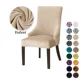 thumbnail image 2 of Funda elástica de terciopelo para silla de comedor, cubierta lavable de Color sólido para sillón inclinado, espalda alta, decoración del hogar, 2 of 5