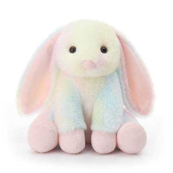 Apricot Lamb Colorful Bunny Plush Toy for Kids 7.9 Inches