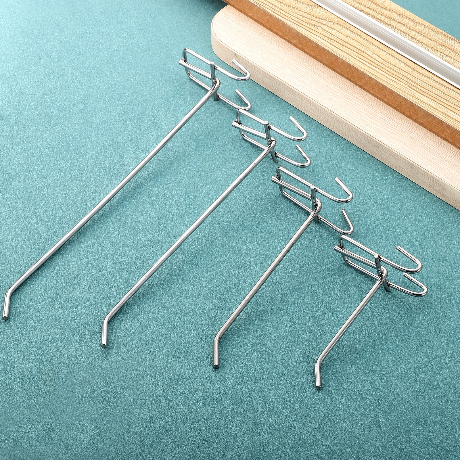 Uxcell 25Pack 7.87" Pegboard Hook Display Hook, Grid Wall Bracket Peg Board Display Hook
