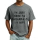 thumbnail image 1 of Ceisia Humorous Slogan Washed T-Shirt Men's Relaxed Fit Short Sleeve Casual Pullover Top Gray M Gifts, 1 of 4
