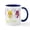 White/Navy Inside, variant on CafePress - Happy Easter Mug - 11 oz Ceramic Mug - Novelty Coffee Tea Cup