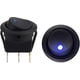 thumbnail image 3 of Blue LED Illuminated Round Rocker Switch Toggle Switch Press Button On/Off 12v 20A Car Van Dash Light for Car Auto Boat Truck Trailer Household Applia, 3 of 5