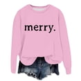 thumbnail image 1 of WEAIXIMIUNG Sweat-Shirt pour Enseignant Grande Taille Manches Longues Col Rond Imprimé de Noël Léger Hoodie, 1 of 5