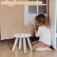 thumbnail image 3 of Solid Wooden Step Stool for Kids Adults, 10 inch Short Chair Perfect Matched Sensory Table, Sturdy and Versatile Foot Stool for Bathroom, Kitchen, Bedroom, Plant Stand Natural, 3 of 8
