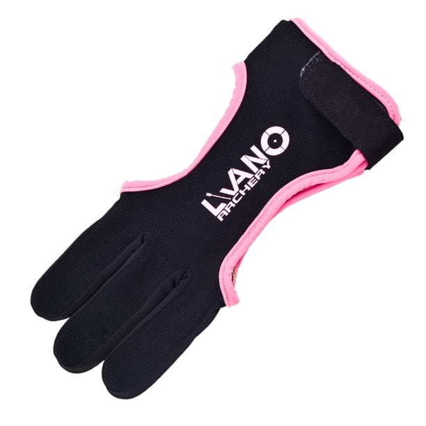 Guante de tiro con arco Recubrimiento protector de gran Estructura firme Guante de arco Moda en diferentes condiciones para adultos Principiantes Rosa Sweethay OD003064-02