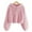 105#Pink, variant on Kids Girl's Fleece Hoodie Warm Loose Pullover Jacket Top Coat