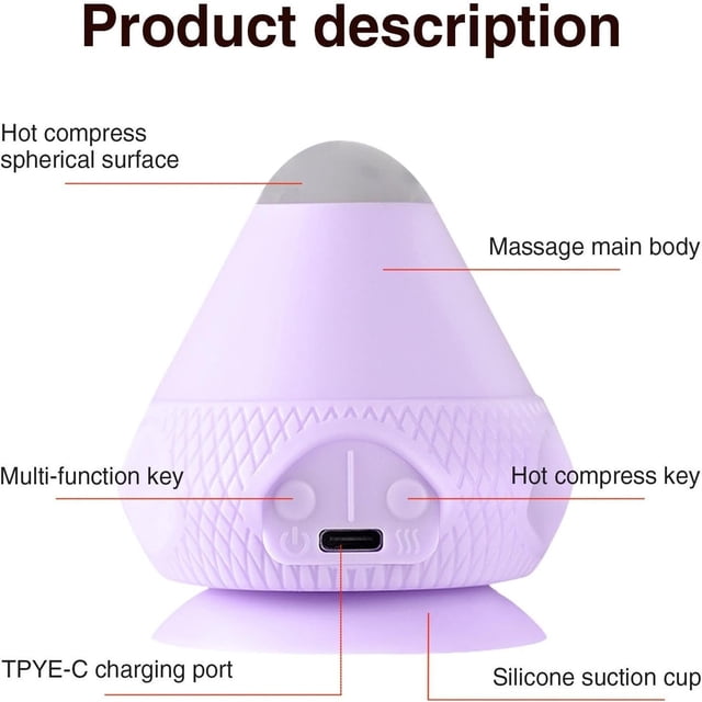 Boovnll Tool Kit, New Popular Shoulder and Neck Vibration Hot Compress Massage Ball, Tool Set, Home Essentials, Household Essentials