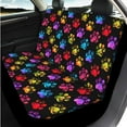 thumbnail image 3 of Uorisanigo Colorful Dog Paws 14 Pieces Car Seat Covers Sets Steering Wheel Cover and Cars Headrest Cover Center Console Cover Car Seat Belt Cover Comfortable Universal Fit for Most Cars,SUVs, 3 of 6