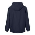 thumbnail image 5 of Harriton M73 Unisex Flex Twill Hooded Jacket-Dark Navy-3XL, 5 of 6