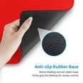 thumbnail image 5 of Naloa Red Gaming Mouse Pad Large Mouse Mat Long Extended Desk Pad Non-Slip Rubber Mice Pads Stitched Edges Thin Pad (16x29.5 Inch), 5 of 8