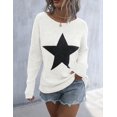 thumbnail image 2 of Women's Off The Shoulder Sweaters Cute Fall Tunic Tops Knitted Pullover Sweater, 2 of 5
