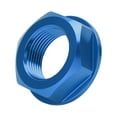 Aluminum Motorcycle Rear Wheel Axle Nut M22x1.5 Blue for Kawasaki KX125