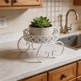 thumbnail image 2 of YuanGuangQ Double Tier Iron Plant Stand, European Style Floor Standing Flower Pot Display Rack, Sturdy Plant Storage Shelf for Living Room Balcony Window Sill Home Use, 2 of 6