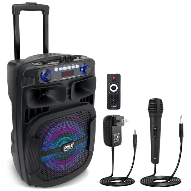 Sistema de altavoces PA Bluetooth Pyle 800 W 30 cm con luces y micrófono