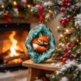 thumbnail image 4 of Pxyqht Animal Theme Print Acrylic Christmas Hanging Trinket Light Weight Pendant Tree Wreath Wall Ornament For Household Indoor Xmas Party Interior Styling, 4 of 5