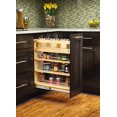thumbnail image 3 of Rev-A-Shelf 448-BC-8C 8-Inch Base Cabinet Pullout Storage Organizer with Adjustable Wood Shelves and Chrome Rails, 3 of 5