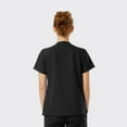 thumbnail image 2 of SPECTRUM UNIFORMS Wynd Women's Tuckable Scrub Top V-Neck Soft Fabric, Outfit Ideal for Women at Hospital Workspace, Medical Practice, Medical Professionals, and Nurses Black, 2 of 4