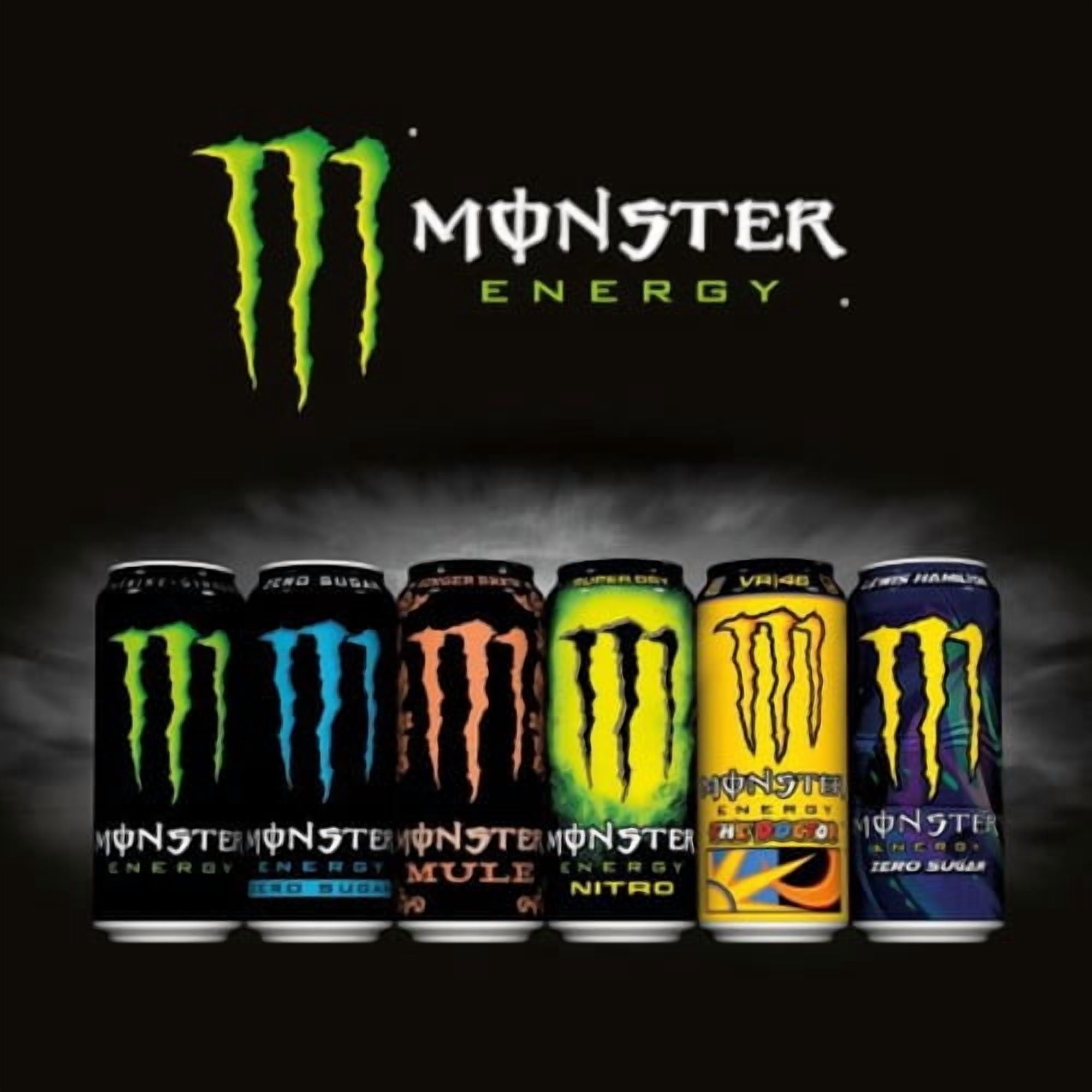 Monster Energy Drink 4 x 500ml, British Import (Pack of 2)