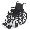 thumbnail image 1 of Silla de ruedas ligera Medline Premium, brazos abatibles y reposapiés abatibles, asiento de 56 x 45 cm (ancho x profundidad), 1 of 1