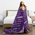 thumbnail image 4 of Grandma Birthday Gifts Grandma Blanket Throw Blanket Grandma Gifts for Grandmother Soft Purple Flannel Blanket Sofa Blanket Durable Travel Blanket Grandma Gifts from Grandchildren 80"X60", 4 of 6
