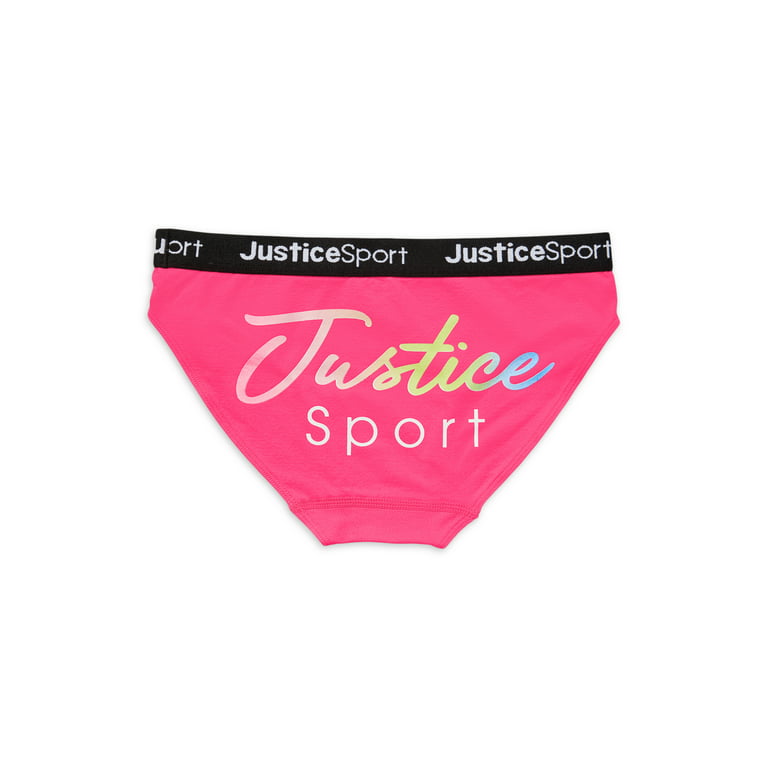 Lot of 4 Pairs Justice Girls Bikini underwear Size 12