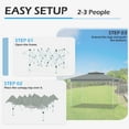thumbnail image 5 of AVAWING 11x11 ft Outdoor Pop-up Canopy, Party Tent, Patio Wedding Tent, Gray, 5 of 7