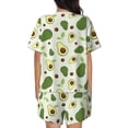 thumbnail image 6 of Sigee Green Avocado for Sleepwear Casual Pjs with Pockets Women's Pajamas Sets Shorts 2 Piece Short Sleeve Lounge Sets XX-Large, 6 of 9