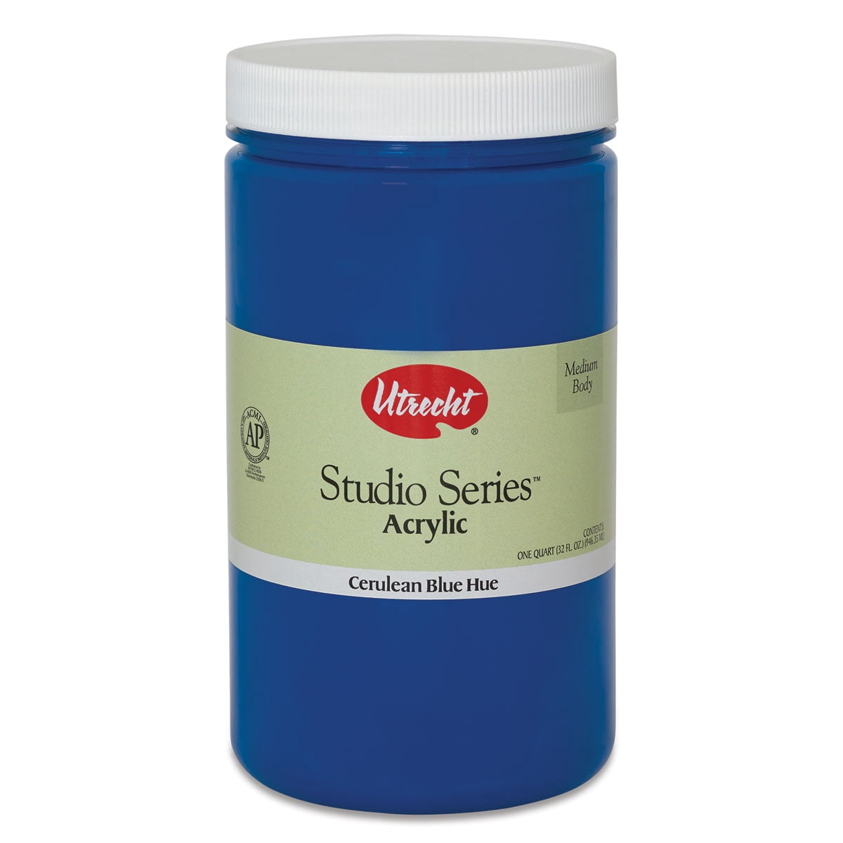 Utrecht Studio Series Acrylic Paint - Cerulean Blue Hue, Quart