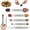 5PCS, variant on 4 Pack Dual Size Measuring Spoons Set, Magnetic Measuring Spoons, 1/16tsp to 1tbsp 8 Size with Leveler, Stainless Steel Teaspoon Gadgets for Dry and Liquid Ingredients