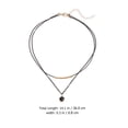 thumbnail image 2 of Collier Superposé Simple Collier Chaîne de Mode Pendentif Clavicule Femmes Cou Décor, 2 of 8