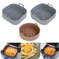 thumbnail image 2 of Hadanceo Air Fryers Pot Non-stick  Food Safe Air Fryers Bowl Anti-slip Convenient Kitchen Tool, 2 of 7
