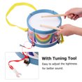 thumbnail image 4 of Portable Coloré Snare Drum Instrument de Percussion Musical Cadeau d'Anniversaire pour Enfants avec Tambour Clé de Syntonisation, 4 of 7