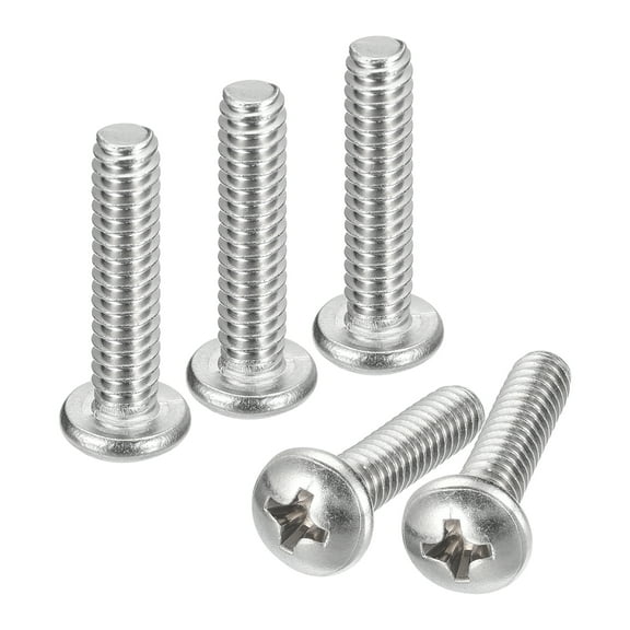 #10-24x7/8" Pan Head Machine Screws, 304 Stainless Steel Screw, Pack of 10