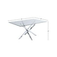 thumbnail image 3 of Meridian Furniture Xander Chrome Dining Table, 3 of 6