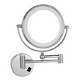 thumbnail image 1 of 8 Inch LED Lighted Wall Mount Makeup Mirrors with 7X Magnification,Chrome M1805D(8in, 7X) perfect gift for women & girls, 1 of 5