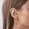 thumbnail image 4 of Huggie Hoop Earrings for Women, S925 Sterling Silver Post 14K Gold Plated Hoop Dangle Small Hoop Huggie Earrings Minimalist Hypoallergenic Jewelry Gifts for Women, 4 of 6