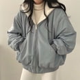 thumbnail image 6 of Winter Women Jacket - Thickened Fleece Lined Double-sided Wearing Hooded with Pockets Windproof Heat Retention, 6 of 8