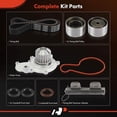 thumbnail image 2 of A-Premium Engine Timing Belt Kit with Water Pump Compatible with Dodge, Chrysler, Mitsubishi, Eagle & Plymouth Cars - Avenger, Sebring, Eclipse, Neon, Talon, 1995 1996 1997 1998 1999 - DOHC 2.0L, 2 of 6