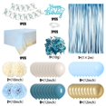 thumbnail image 7 of YANSION Beige Blue Balloon Kit, Baby Blue Metallic Gold Latex Balloons, Happy Birthday Banner, Paper Pom Pom Flower, Tablecloth for 13th 16th 18th 30th 40th 50th 60th, Birthday Decorations Men Women, 7 of 7