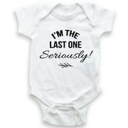 I'm The last One Seriously - Baby Bodysuit - Baby Boy - Baby Girl - Funny Pregnancy Reveal - Surprise Announcement
