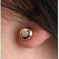 thumbnail image 4 of 14K Yellow Gold Flat Button Ball Earring from 3mm to 10mm, 4 of 5