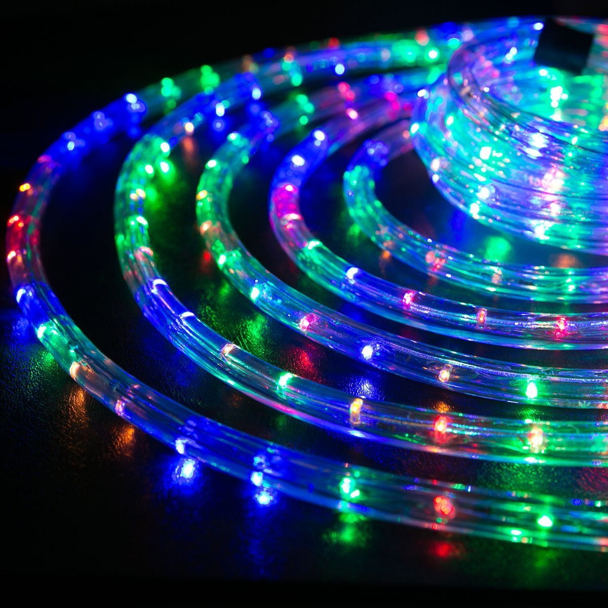 WYZworks MultiRGB LED 50 ft Extendable Rope Light 1/2" Thick